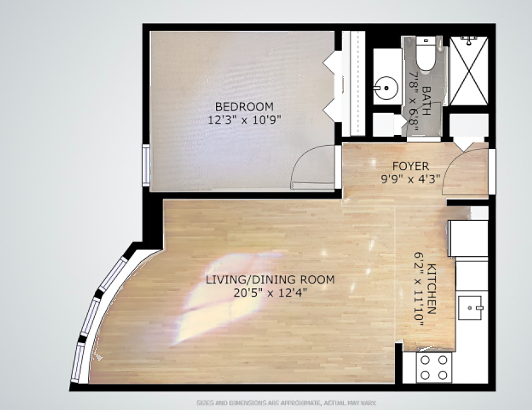 1 bed, 1 bath apartment for rent at 100 Jersey St Unit 603C, Fenway — photo 4 of 6