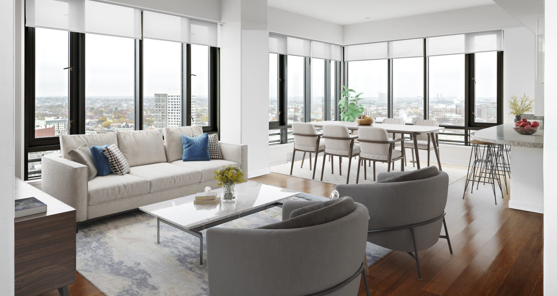 2 bed, 2 bath apartment for rent at 100 Landsdowne Unit Penthouse 2LS - 1803, Central Square — photo 5 of 9