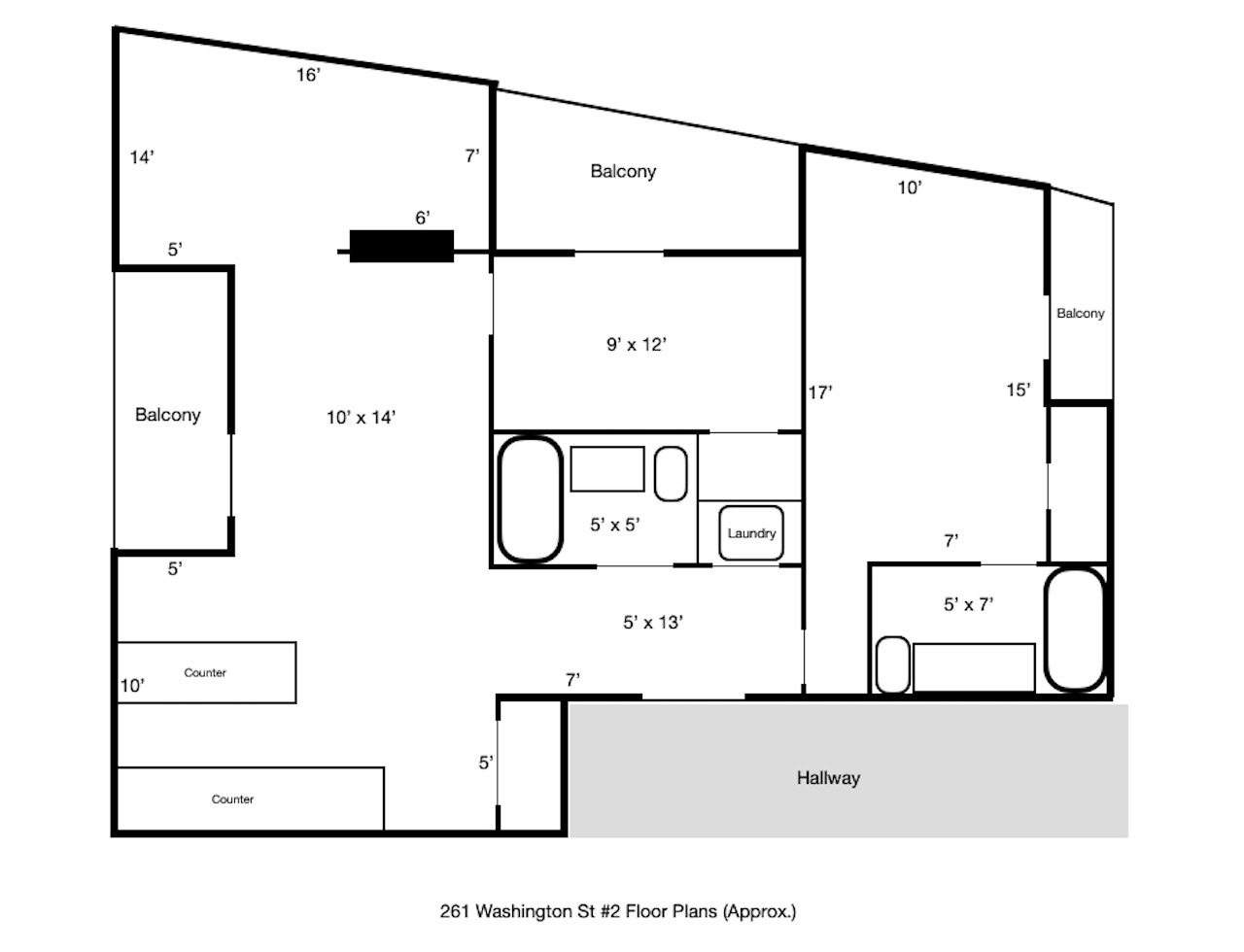 261 Washington St, Ward Two