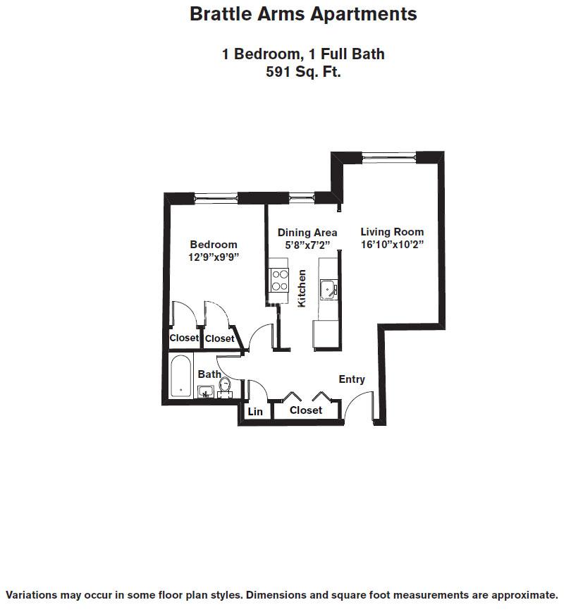 1 bed, 1 bath apartment for rent at 60 Brattle St Unit 201, West Cambridge — photo 6 of 7