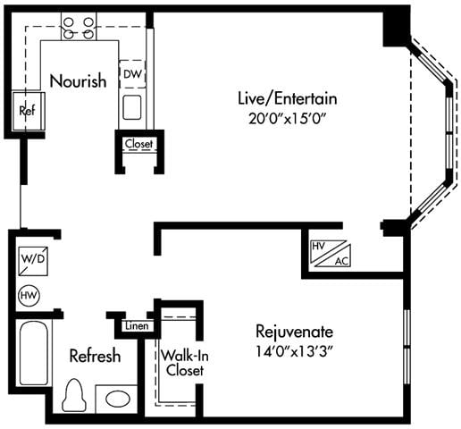 1 bed, 1 bath apartment for rent at 12 Highpoint Cir Unit 6-811, Marina Bay — photo 2 of 2