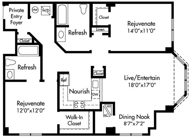 2 bed, 2 bath apartment for rent at 12 Highpoint Cir Unit 6-113, Marina Bay — photo 2 of 2
