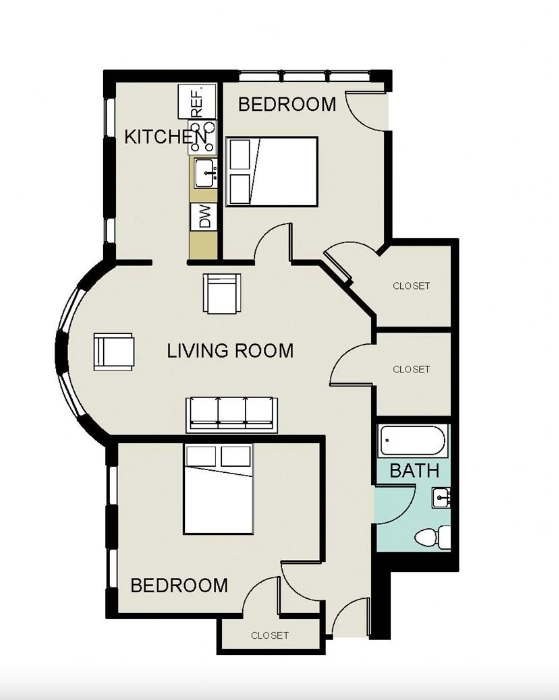 2 bed, 1 bath apartment for rent at 1039 Massachusetts Ave Unit 603T, Harvard Square — photo 11 of 17