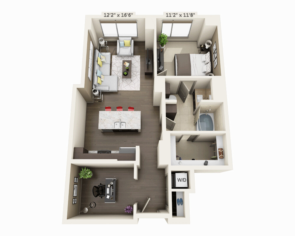 1 bed, 1 bath apartment for rent at 100 Pier 4 Blvd Unit 1665, Seaport District — photo 8 of 17