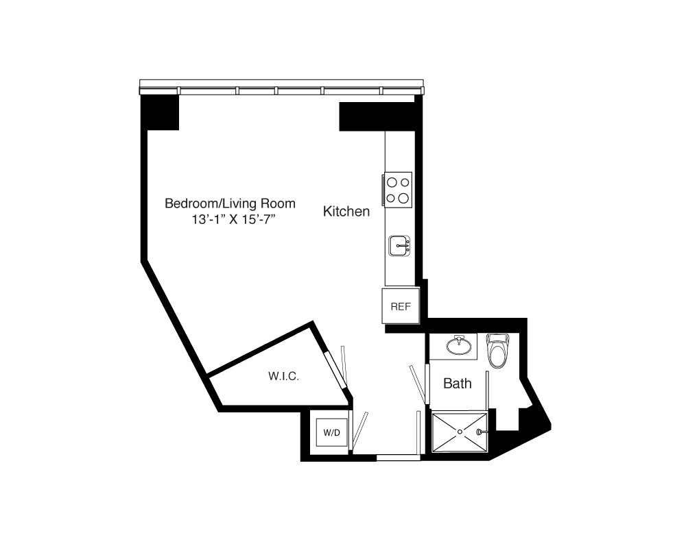 Studio bed, 1 bath apartment for rent at 100 Pier 4 Blvd Unit 0, Seaport District — photo 5 of 13