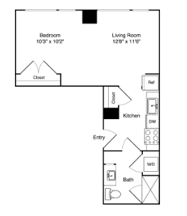 1 bed, 1 bath apartment for rent at 35 Lomasney Way Unit 14A, West End — photo 4 of 4