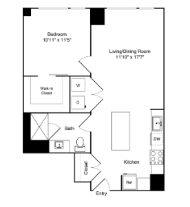 1 bed, 1 bath apartment for rent at 35 Lomasney Way Unit 15B, West End — photo 7 of 7