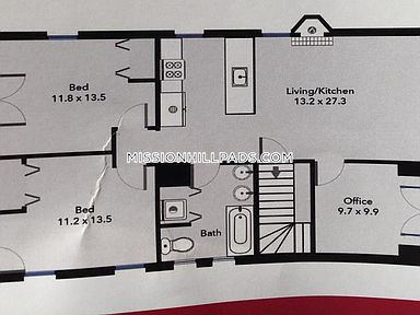 2 bed, 1 bath apartment for rent at 176 Hillside St Unit 201, Mission Hill — photo 15 of 15