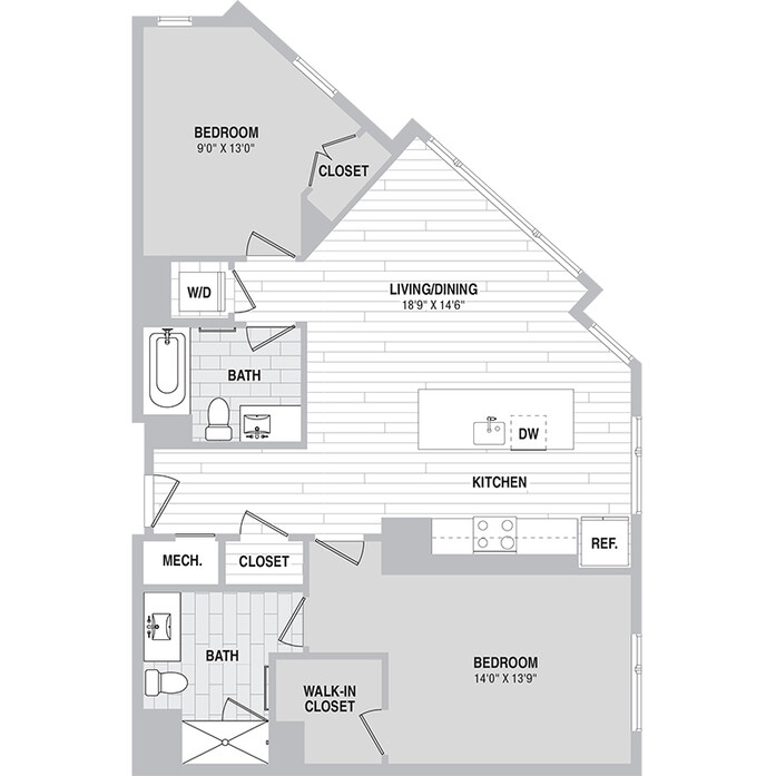 2 bed, 2 bath apartment for rent at 165 Cambridge Park Dr Unit 360, North Cambridge — photo 3 of 3