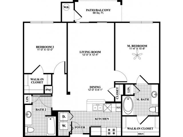 2 bed, 2 bath apartment for rent at 250 Station Cir Unit 3-3306, Dedham