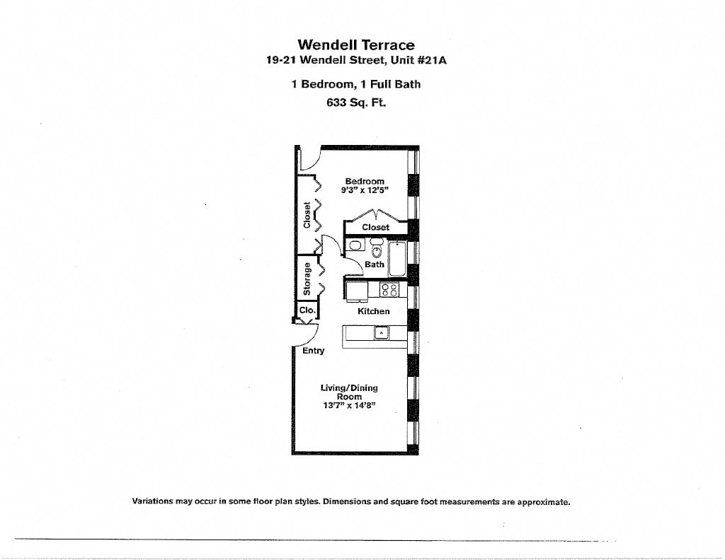 1 bed, 1 bath apartment for rent at 19 Wendell St Unit 21-05, Baldwin — photo 2 of 3
