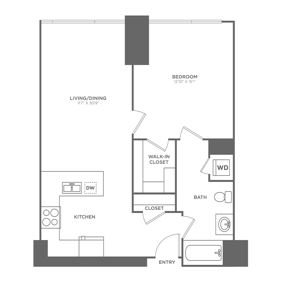 1 bed, 1 bath apartment for rent at 22 Water St Unit 209, East Cambridge — photo 1 of 3