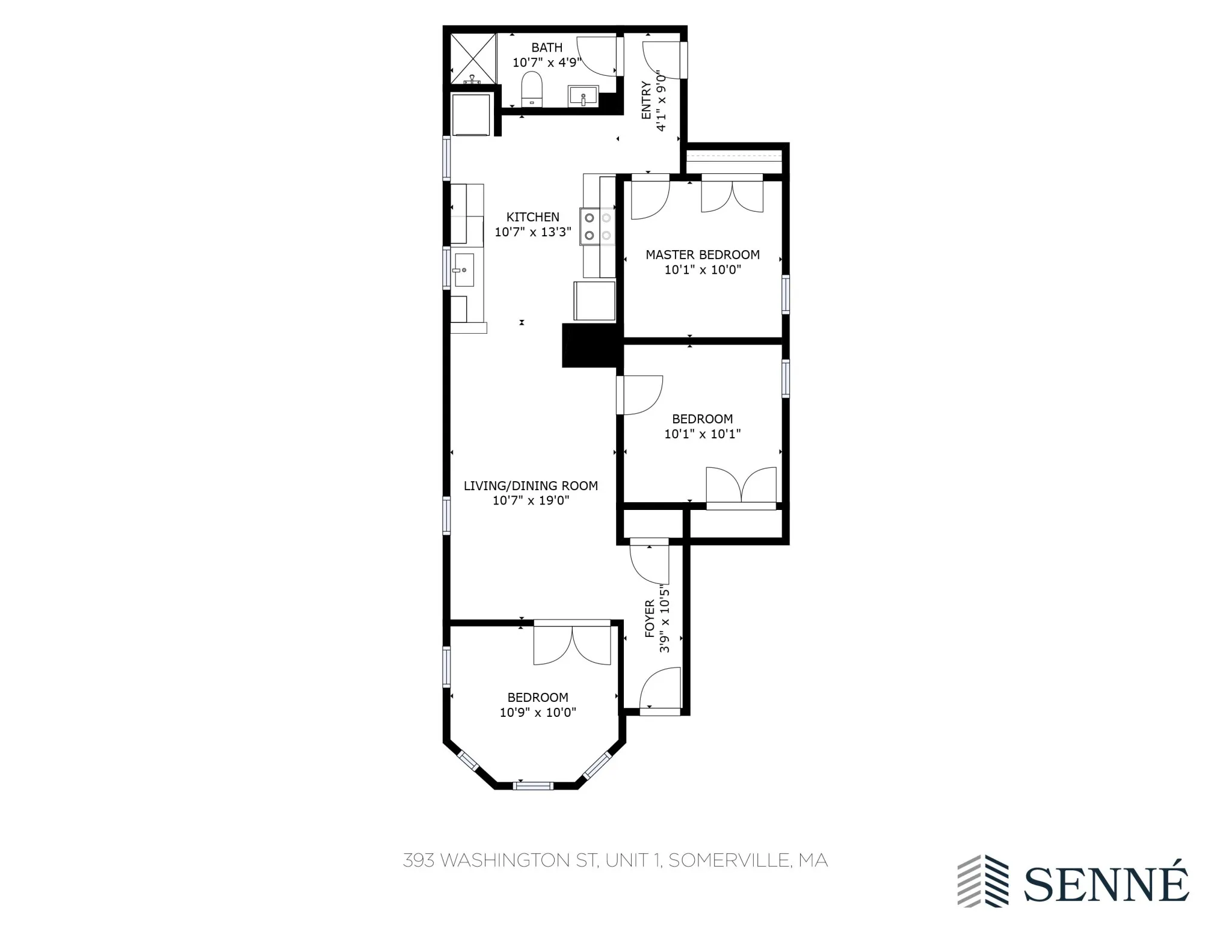 393 Washington St, Ward Two