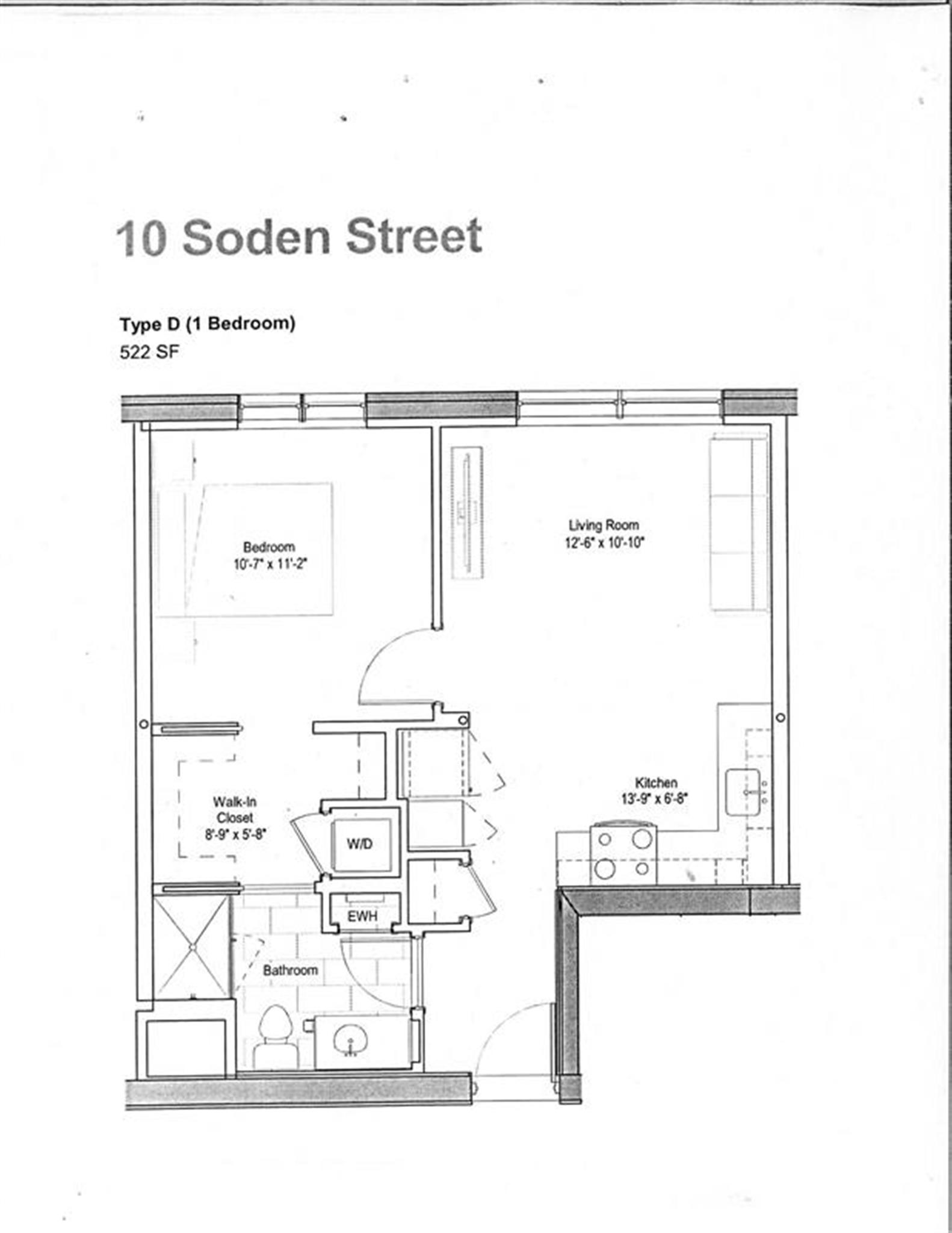 1 bed, 1 bath apartment for rent at 10 Soden St Unit 405, Central Square — photo 13 of 13