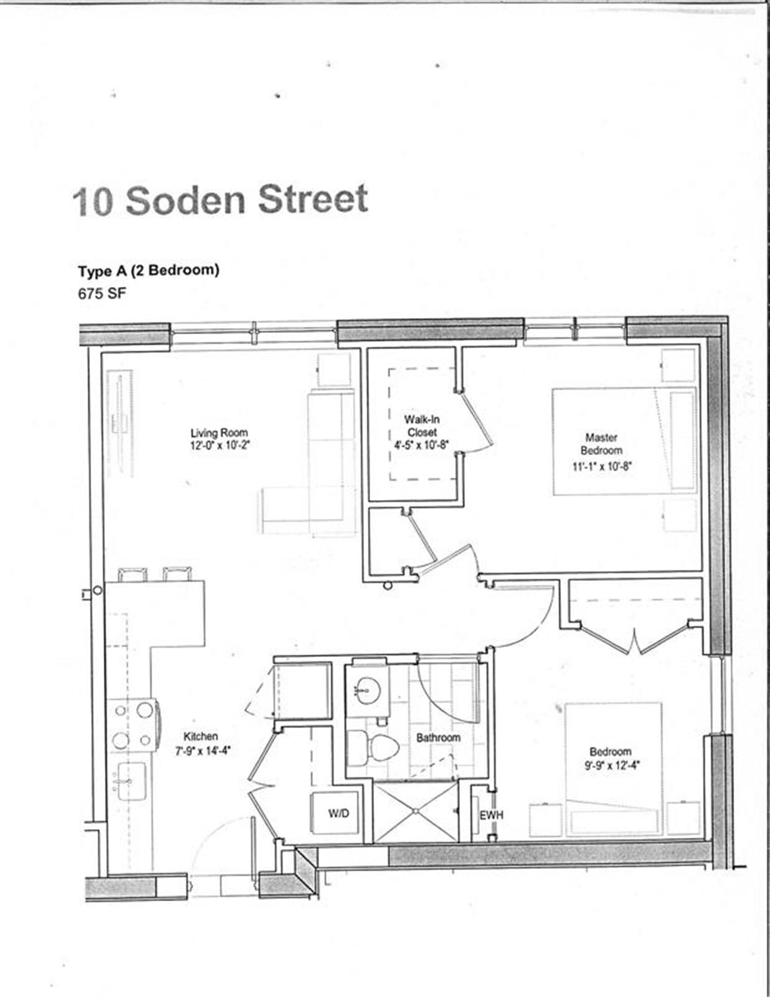2 bed, 1 bath apartment for rent at 10 Soden St Unit 8, Central Square — photo 2 of 15