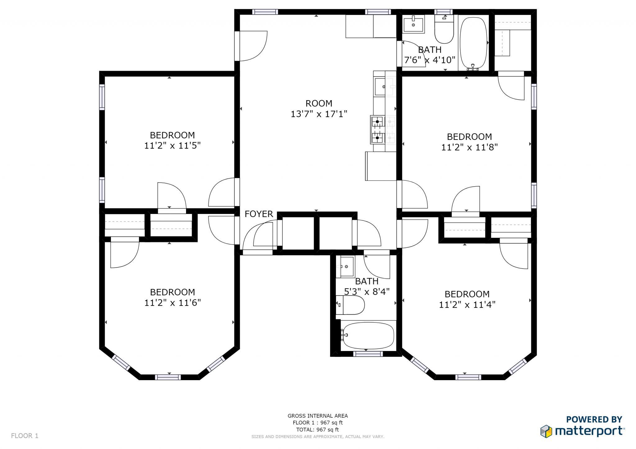 4 bed, 2 bath apartment for rent at 30 Cambridge Ter Unit 2nd, Porter Square — photo 4 of 13