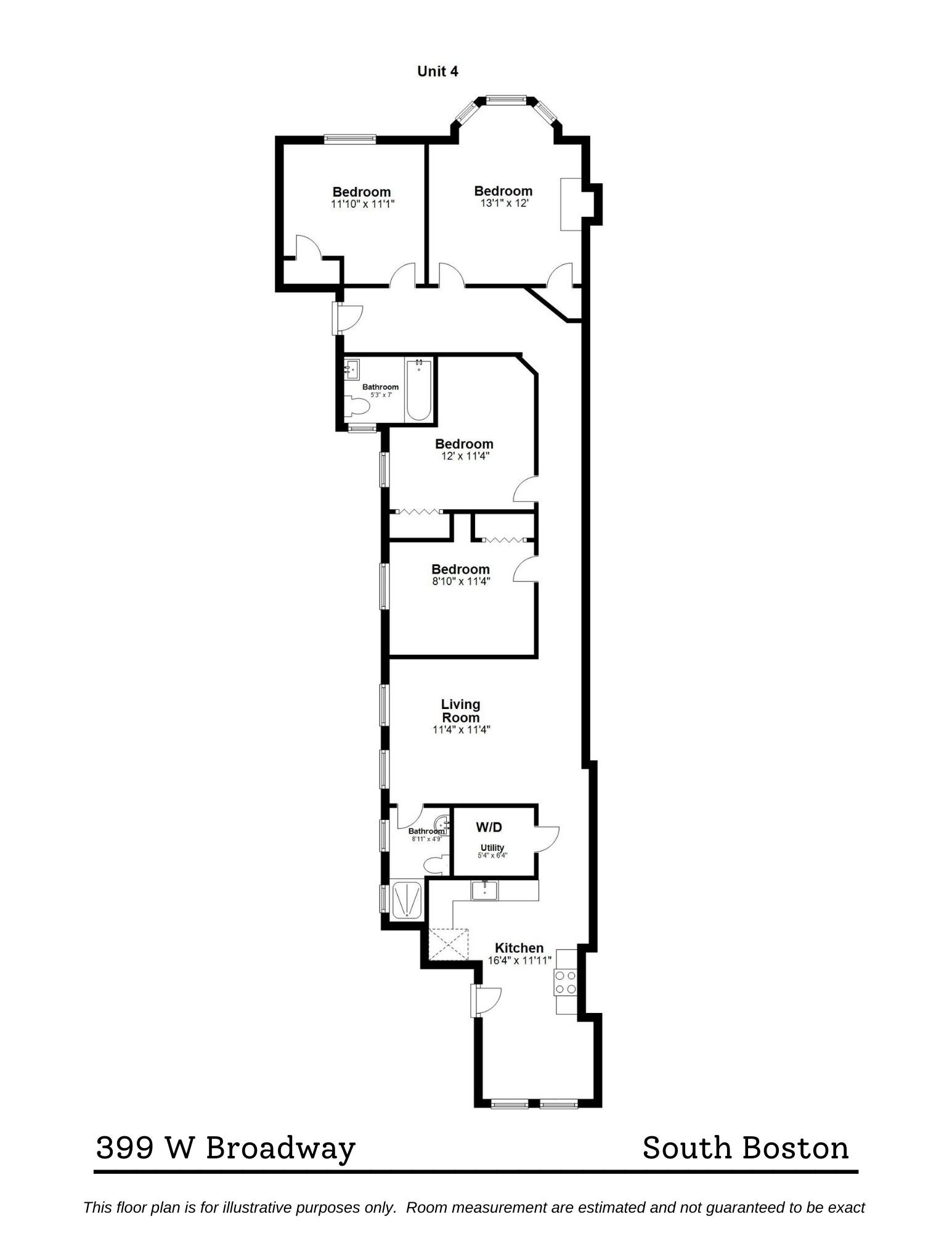 4 bed, 2 bath apartment for rent at 399 W Broadway Unit 4, South Boston — photo 20 of 20
