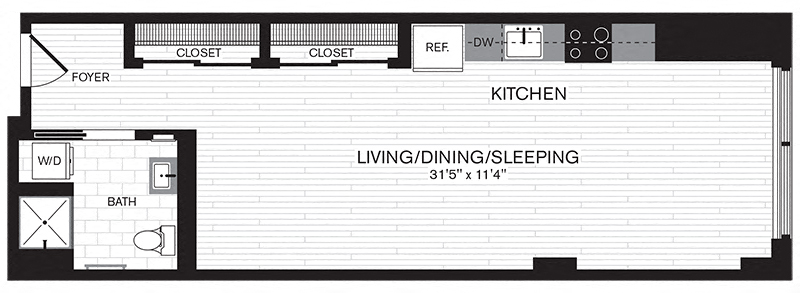 Studio bed, 1 bath apartment for rent at 20 Child St Unit 302, East Cambridge — photo 36 of 36