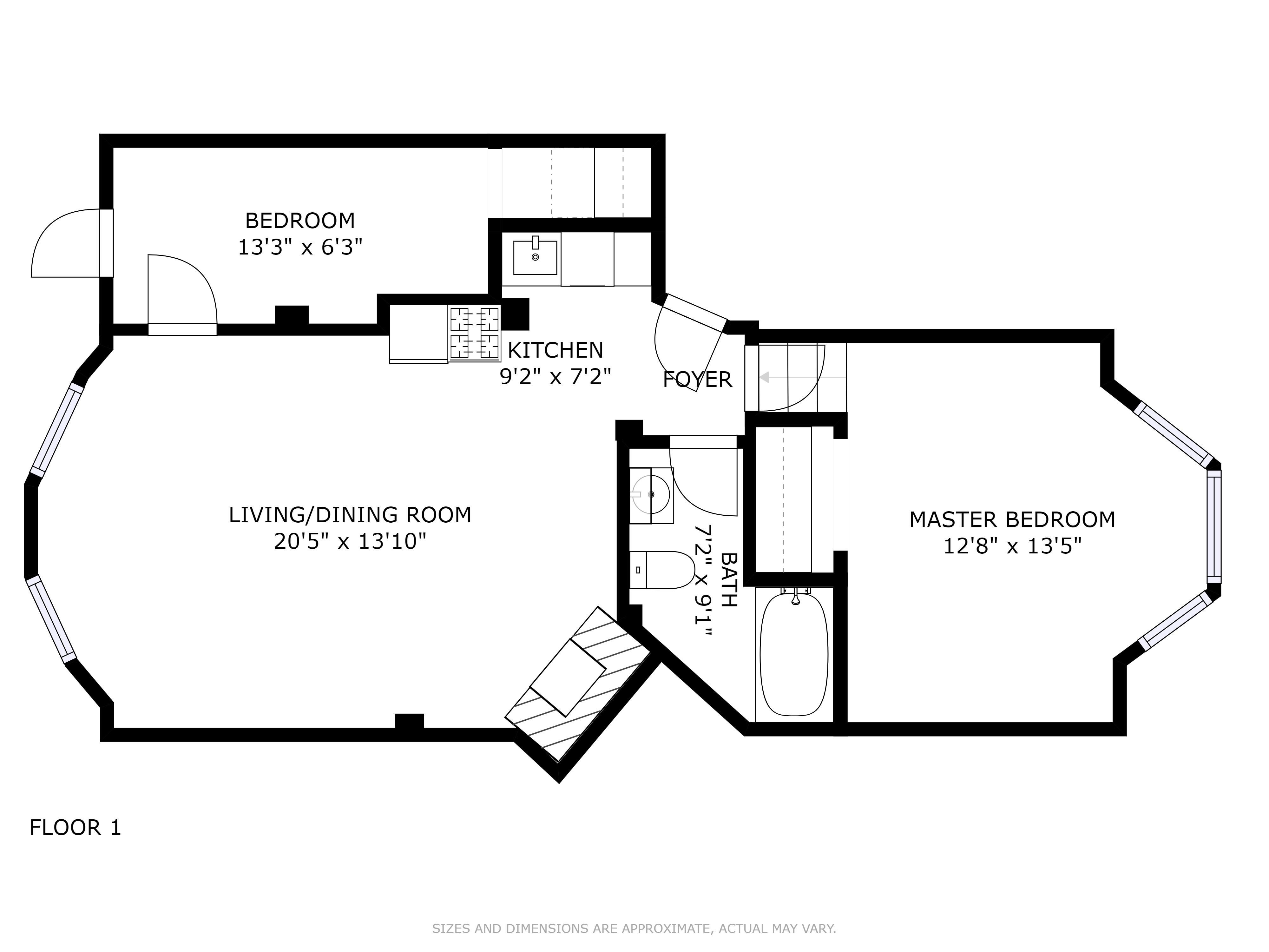 2 bed, 1 bath apartment for rent at 46 Saint Stephen St Unit 1, Fenway — photo 2 of 9