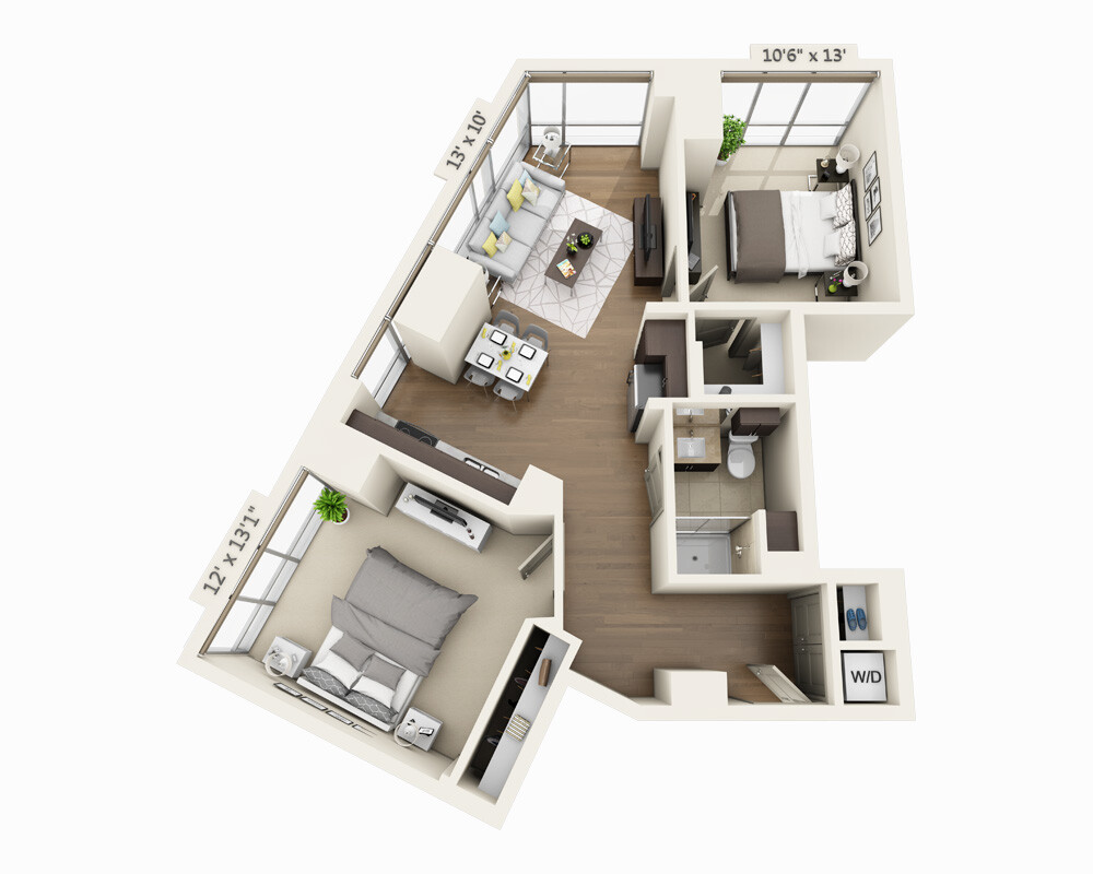 2 bed, 1 bath apartment for rent at 100 Pier 4 Blvd Unit 303, Seaport District