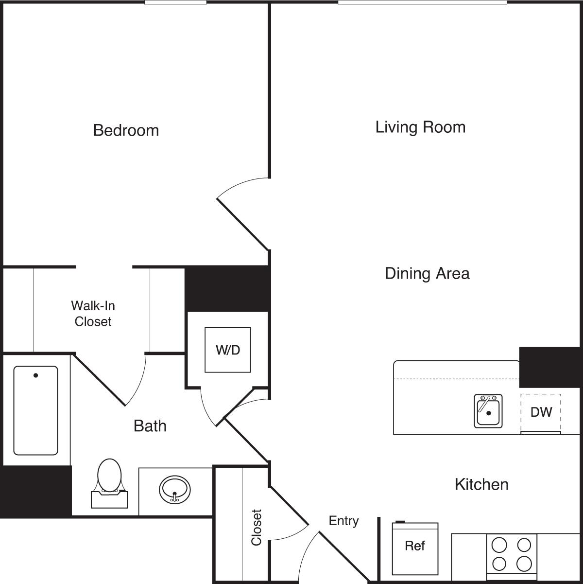 1 bed, 1 bath apartment for rent at 50 Malden St Unit 118, South End — photo 17 of 18