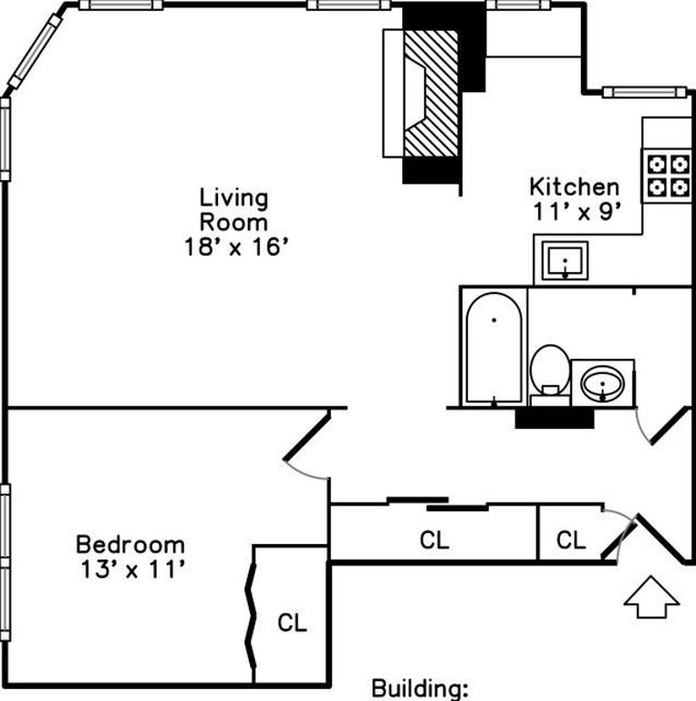 1 bed, 1 bath apartment for rent at 1480 Commonwealth Ave Unit 1B, Brighton — photo 11 of 14
