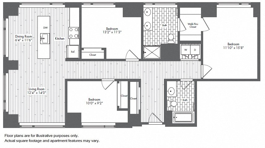 3 bed, 2 bath apartment for rent at 505 Congress St Unit 1714, Seaport District — photo 1 of 2