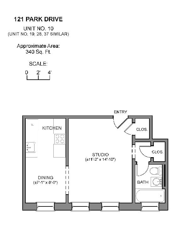 Studio bed, 1 bath apartment for rent at 121 Park Dr Unit 8, Fenway — photo 8 of 8