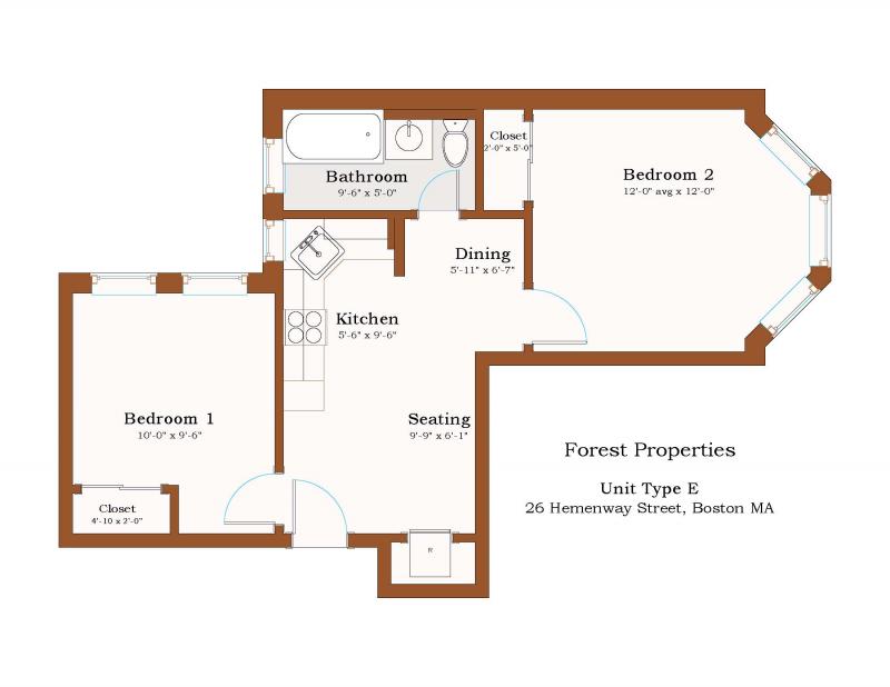 2 bed, 1 bath apartment for rent at 26 Hemenway Unit 31, Fenway — photo 7 of 7