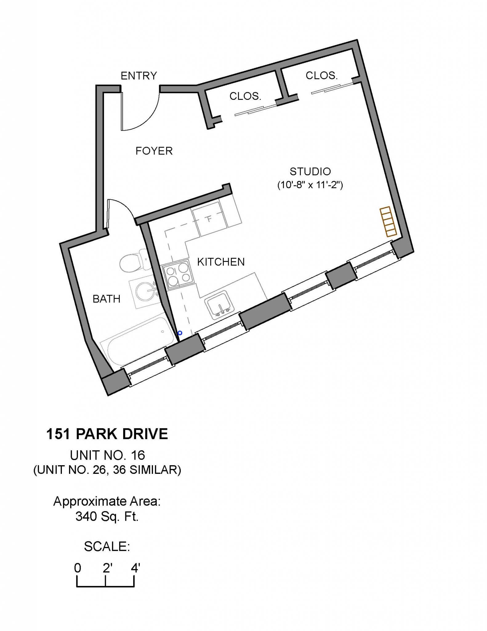 Studio bed, 1 bath apartment for rent at 151 Park Dr Unit 26, Fenway — photo 2 of 2