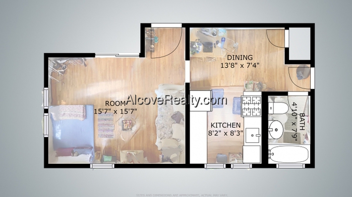 Studio bed, 1 bath apartment for rent at 38 Day St Unit 38, Davis Square — photo 3 of 5