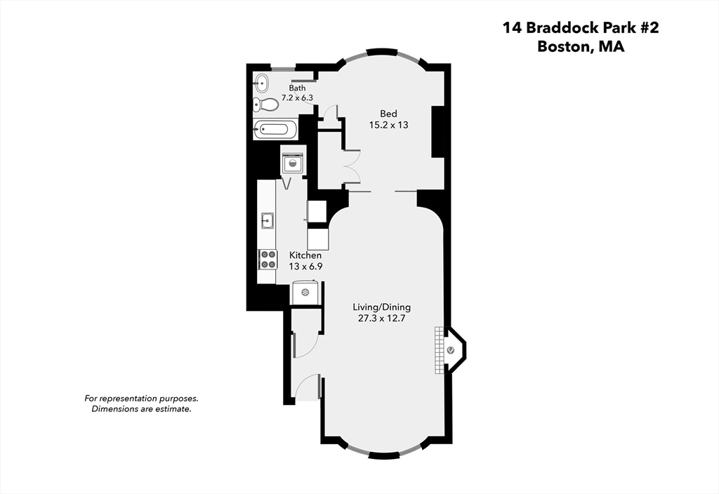 14 Braddock Park, South End