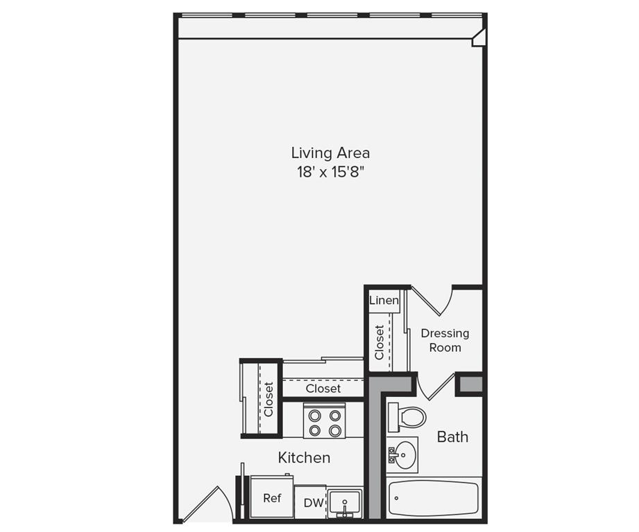 Studio bed, 1 bath apartment for rent at 790 Boylston St Unit 790-6D, Back Bay