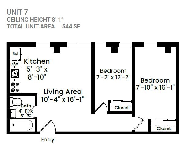 2 bed, 1 bath apartment for rent at 740 East 7th St Unit 7, South Boston — photo 6 of 6
