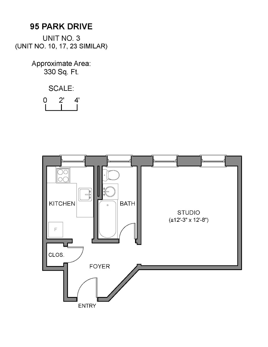 Studio bed, 1 bath apartment for rent at 95 Park Dr Unit 3, Fenway — photo 7 of 7