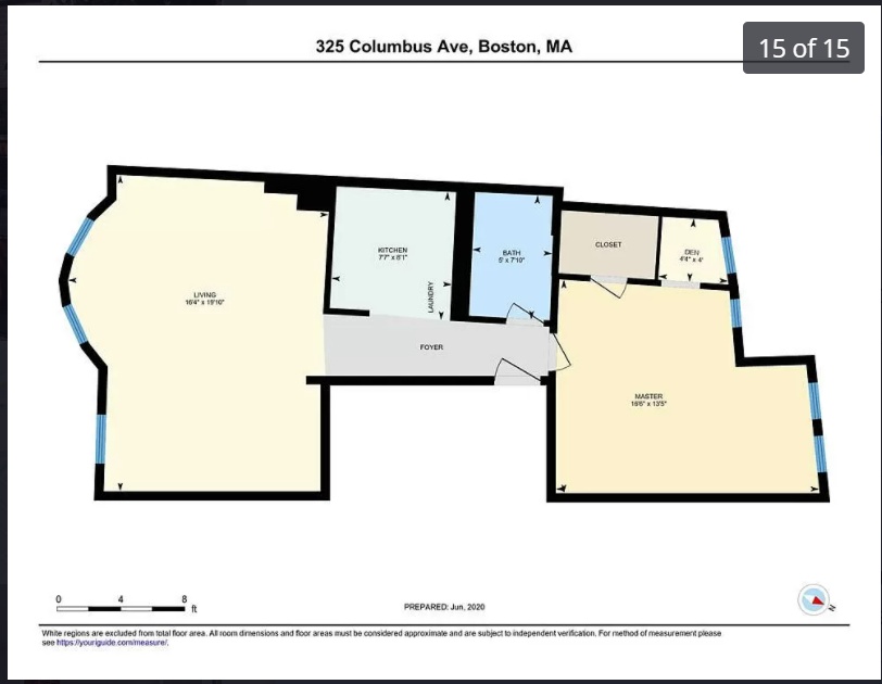 1 bed, 1 bath apartment for rent at 325 Columbus Unit 5, South End — photo 4 of 11