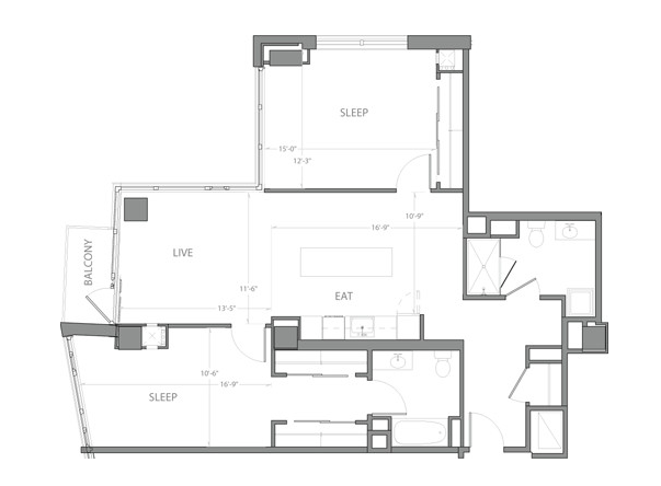 2 bed, 2 bath apartment for rent at 315 A St Unit 1310, Seaport District — photo 1 of 11