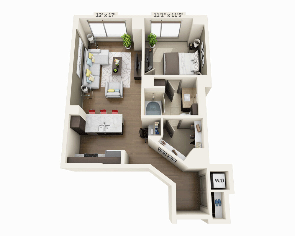 1 bed, 1 bath apartment for rent at 100 Pier 4 Blvd Unit 2208, Seaport District — photo 11 of 14