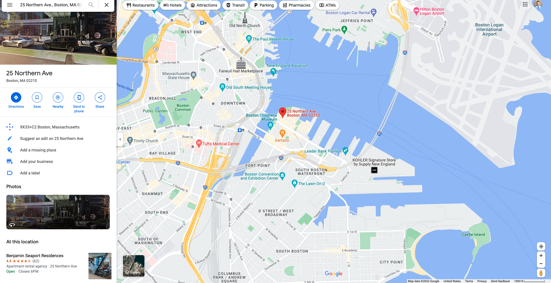 2 bed, 2 bath apartment for rent at 25 Northern Ave Unit 1910, Seaport District — photo 2 of 3