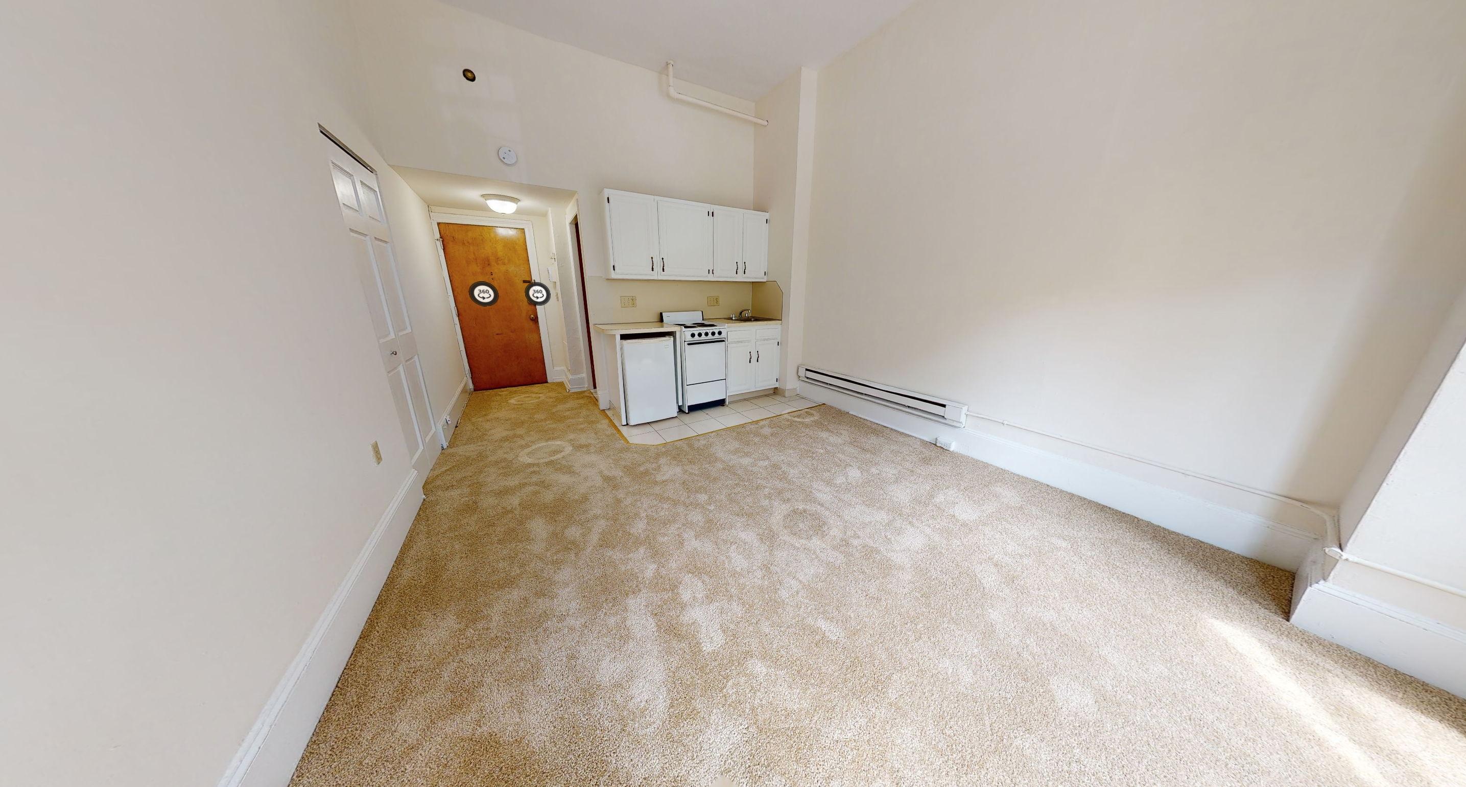 Studio bed, 1 bath apartment for rent at 1243 Beacon St Unit 1, Coolidge Corner
