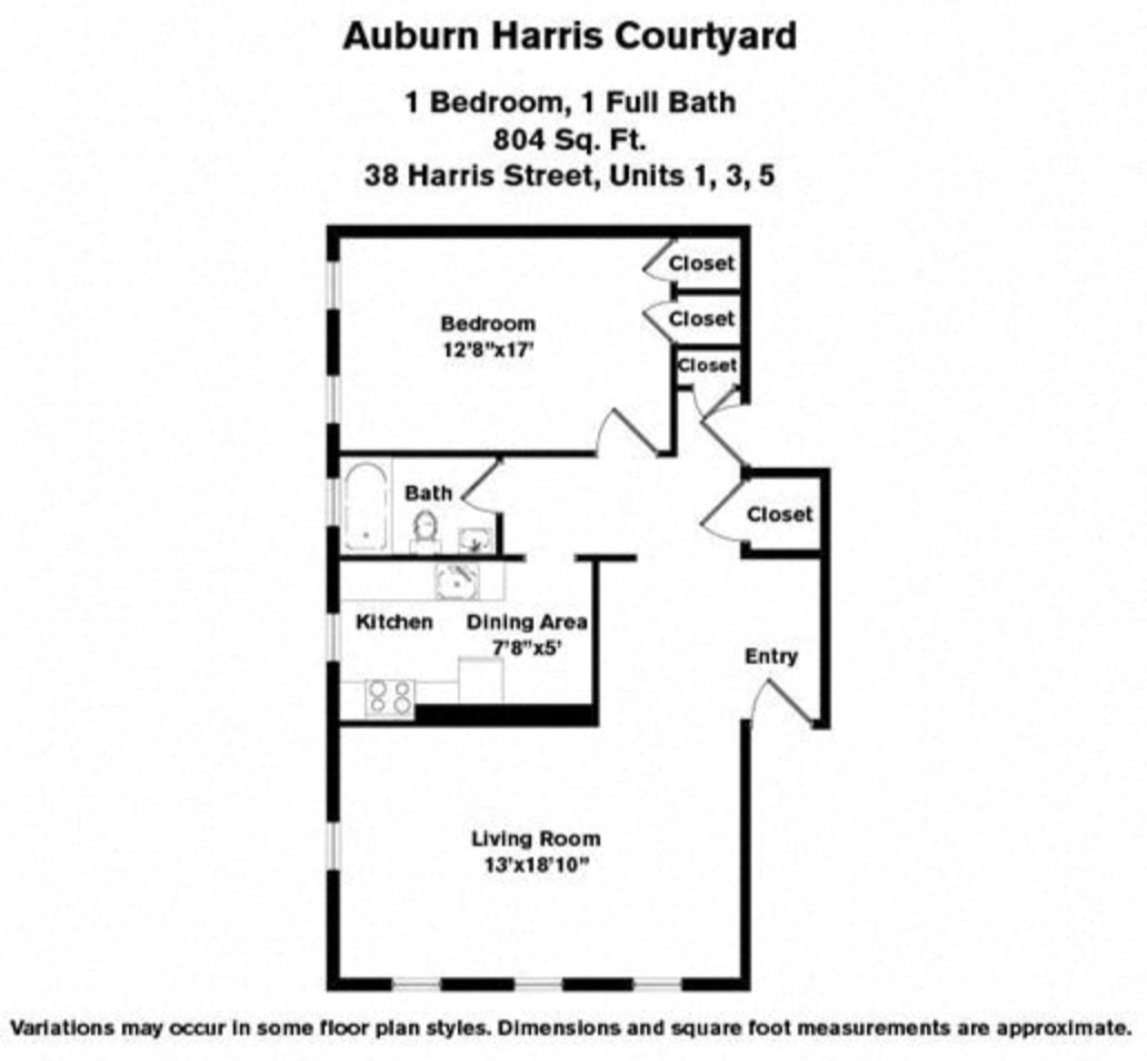 1 bed, 1 bath apartment for rent at 34 Harris St Unit 2, Coolidge Corner — photo 1 of 5