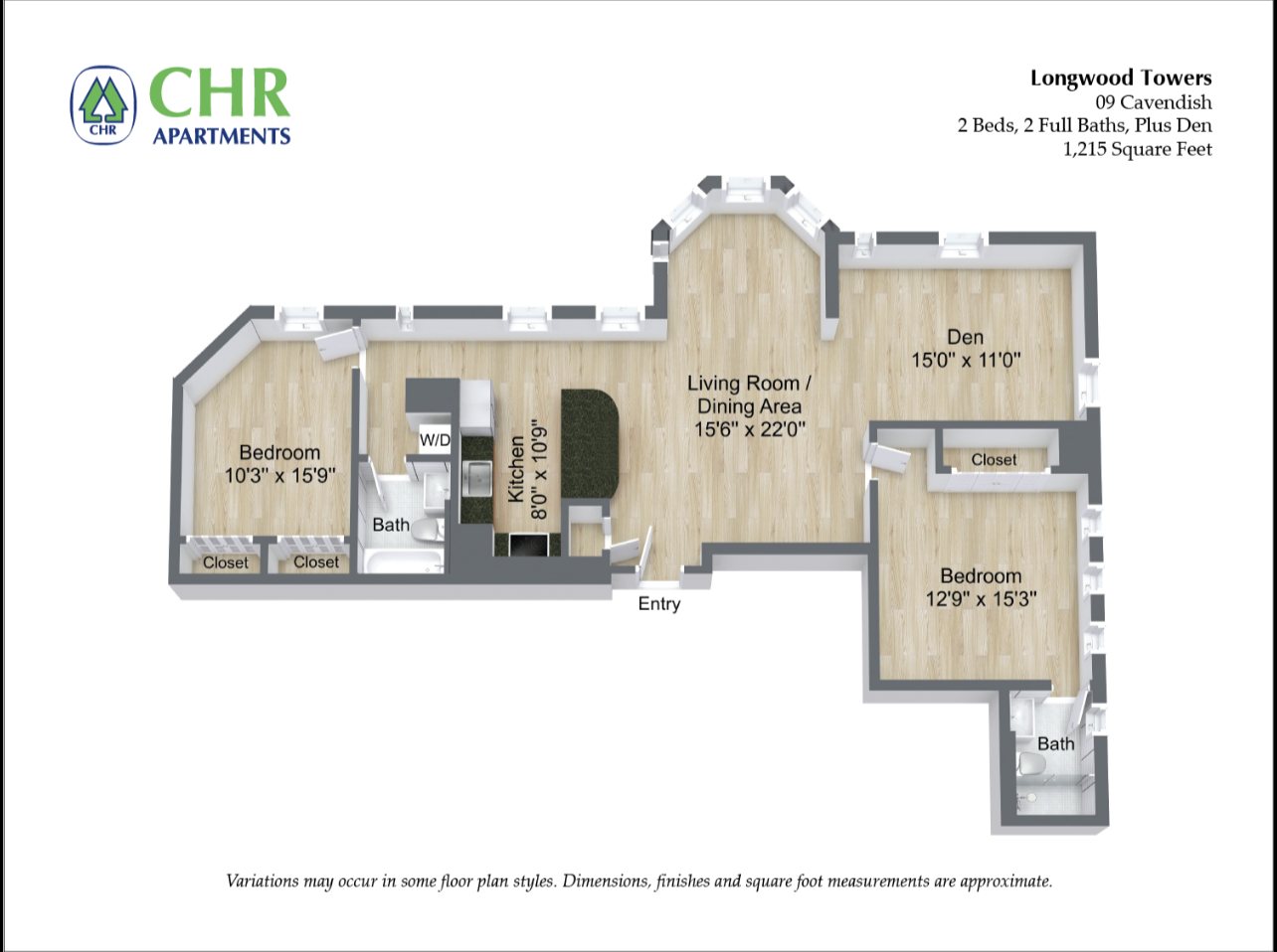 2 bed, 2 bath apartment for rent at 20 Chapel St Unit A909, Coolidge Corner — photo 1 of 3