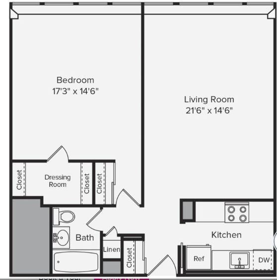1 bed, 1 bath apartment for rent at 790 Boylston St Unit 790-26F, Back Bay — photo 7 of 7