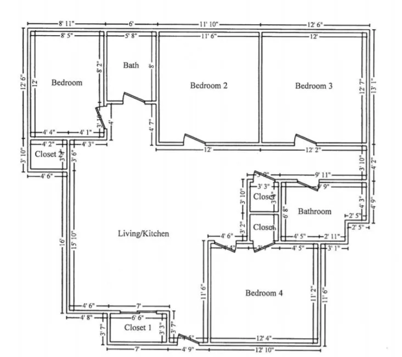 4 bed, 2 bath apartment for rent at 1193 Commonwealth Ave Unit 100, Allston — photo 6 of 7