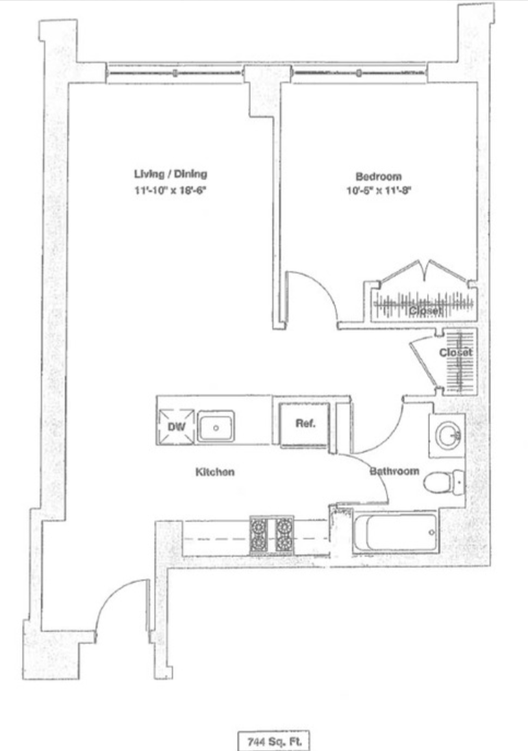 1 bed, 1 bath apartment for rent at 599 Albany St Unit 606, South Boston — photo 8 of 8
