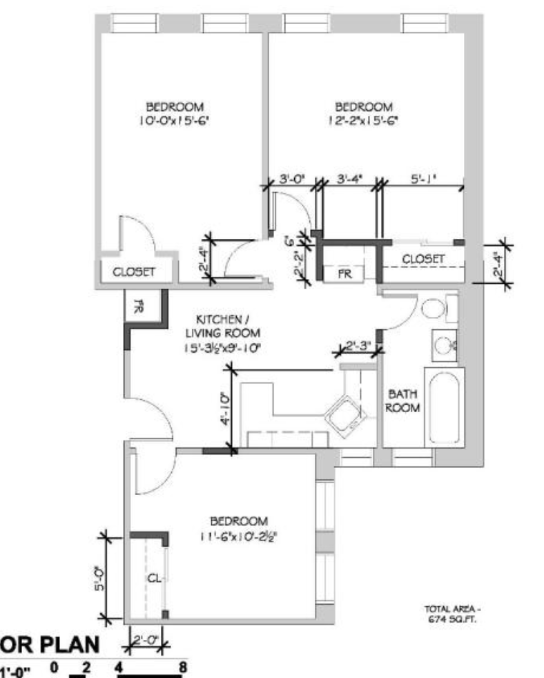 3 bed, 1 bath apartment for rent at 26 Hemenway St Unit 3, Fenway — photo 2 of 2