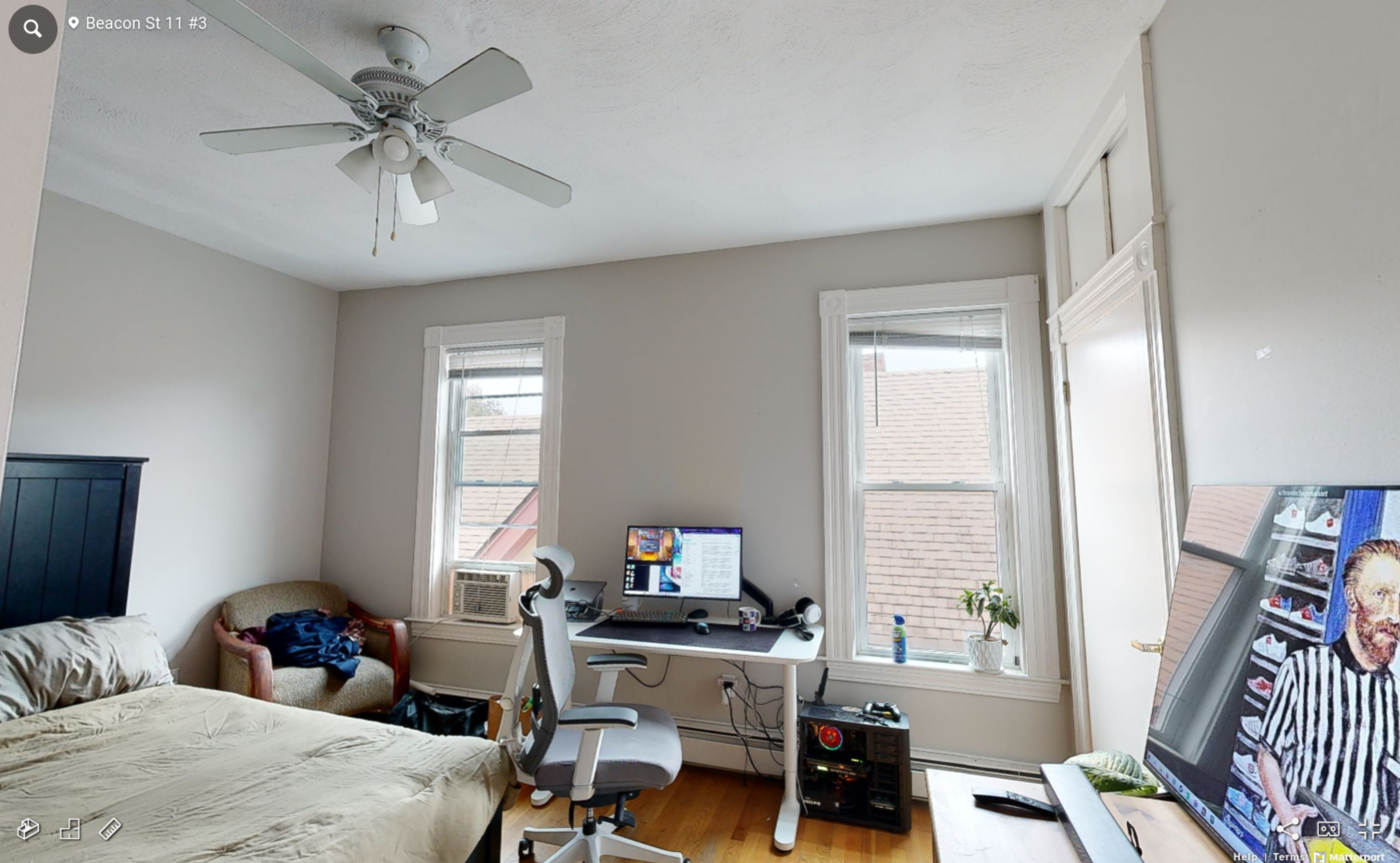 3 bed, 1 bath apartment for rent at 11 Beacon St Unit 3R, Ward Two