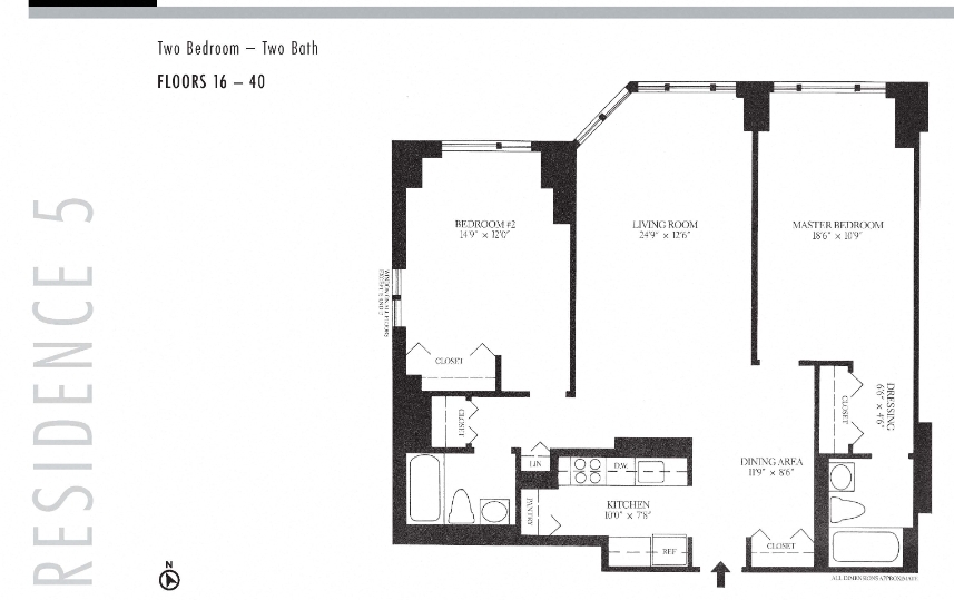 2 bed, 2 bath apartment for rent at 1 Devonshire Pl Unit A3305, Midtown
