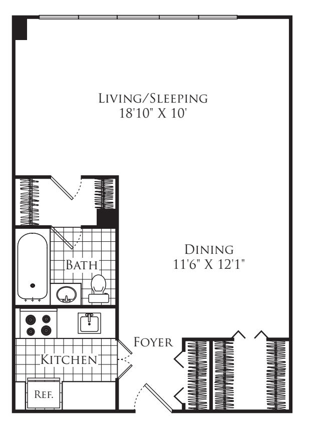 Studio bed, 1 bath apartment for rent at 205 Walden St Unit 401, Kendall Square — photo 13 of 13
