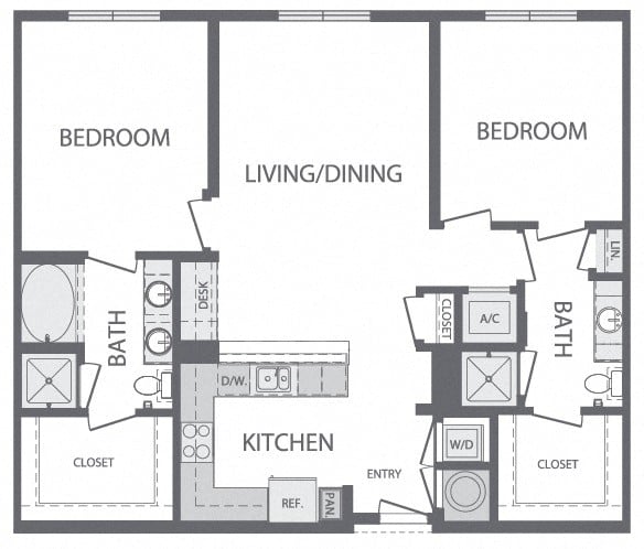 2 bed, 2 bath apartment for rent at 160 Cambridgepark Dr Unit 281, North Cambridge — photo 2 of 3